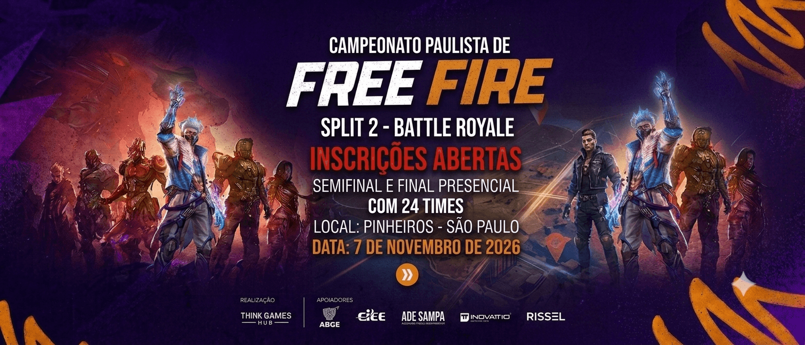 CAMPEONATO PAULISTA DE FREE FIRE - SPLIT 2